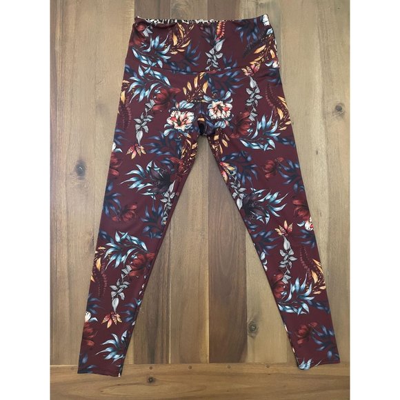 Onzie High-Rise Majestic Floral Leggings Large - Picture 2 of 12